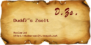Dudás Zsolt névjegykártya