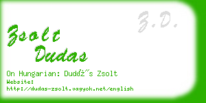 zsolt dudas business card